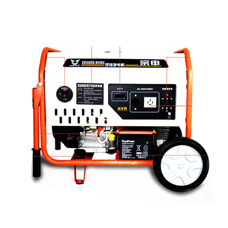 宗申3kw白色汽油发电机